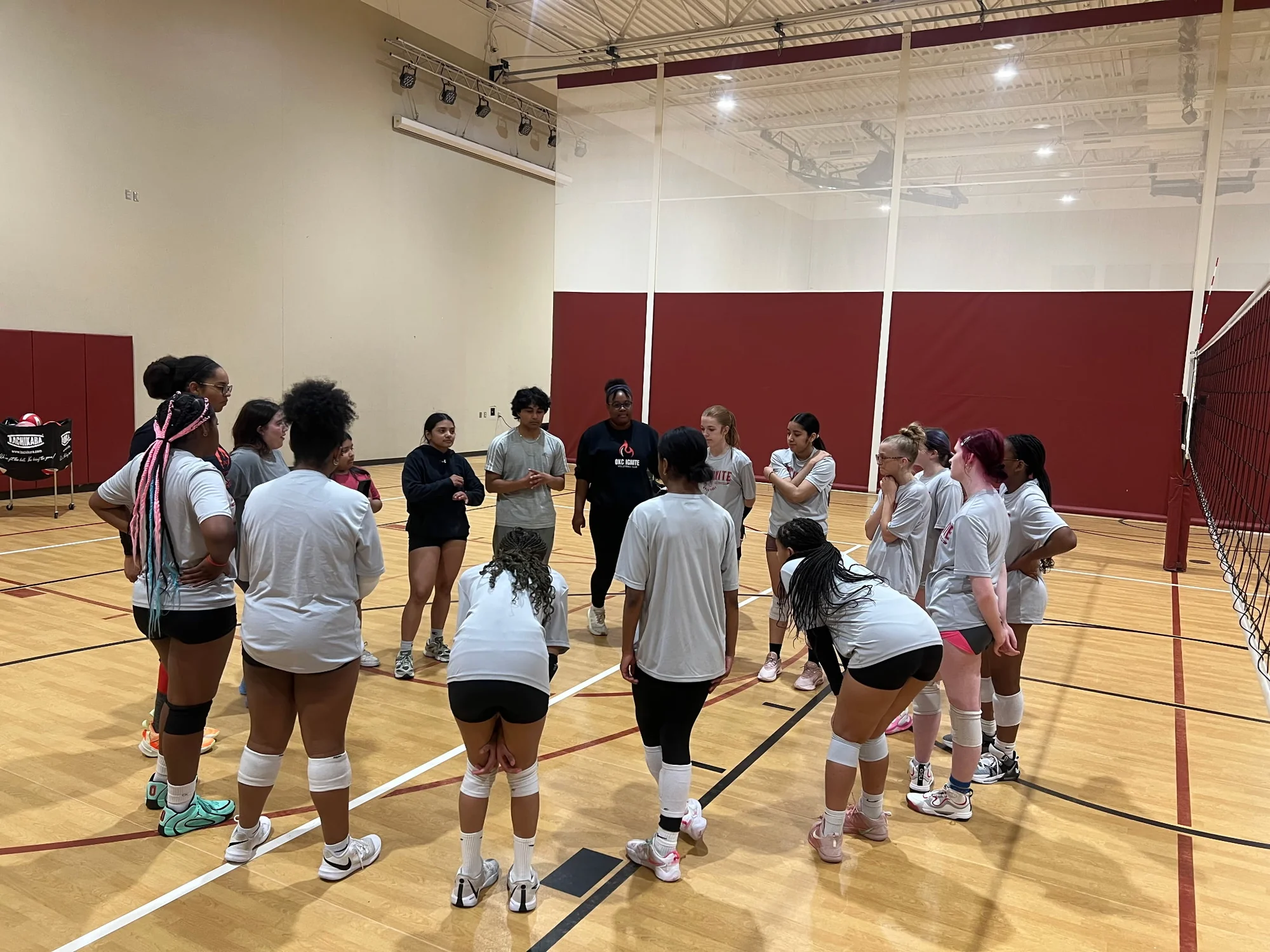 OKC Ignite players together on the court