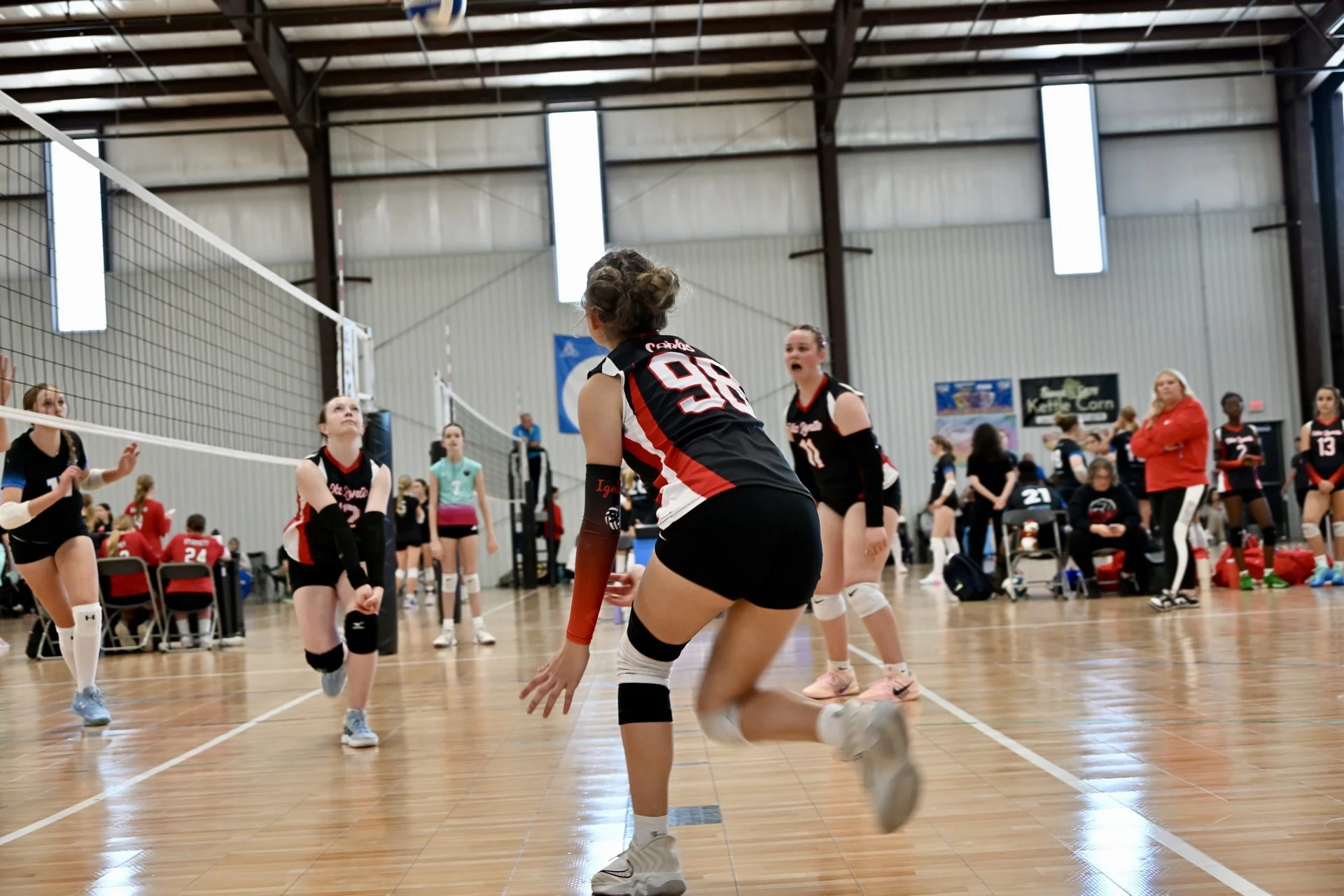 OKC Ignite player making a play during tournament action