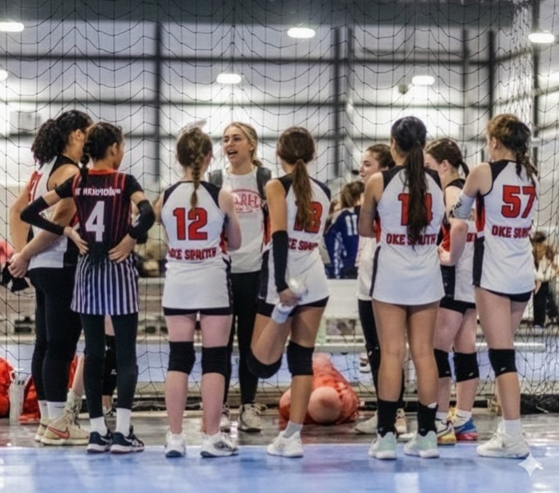 OKC Ignite team huddle during practice