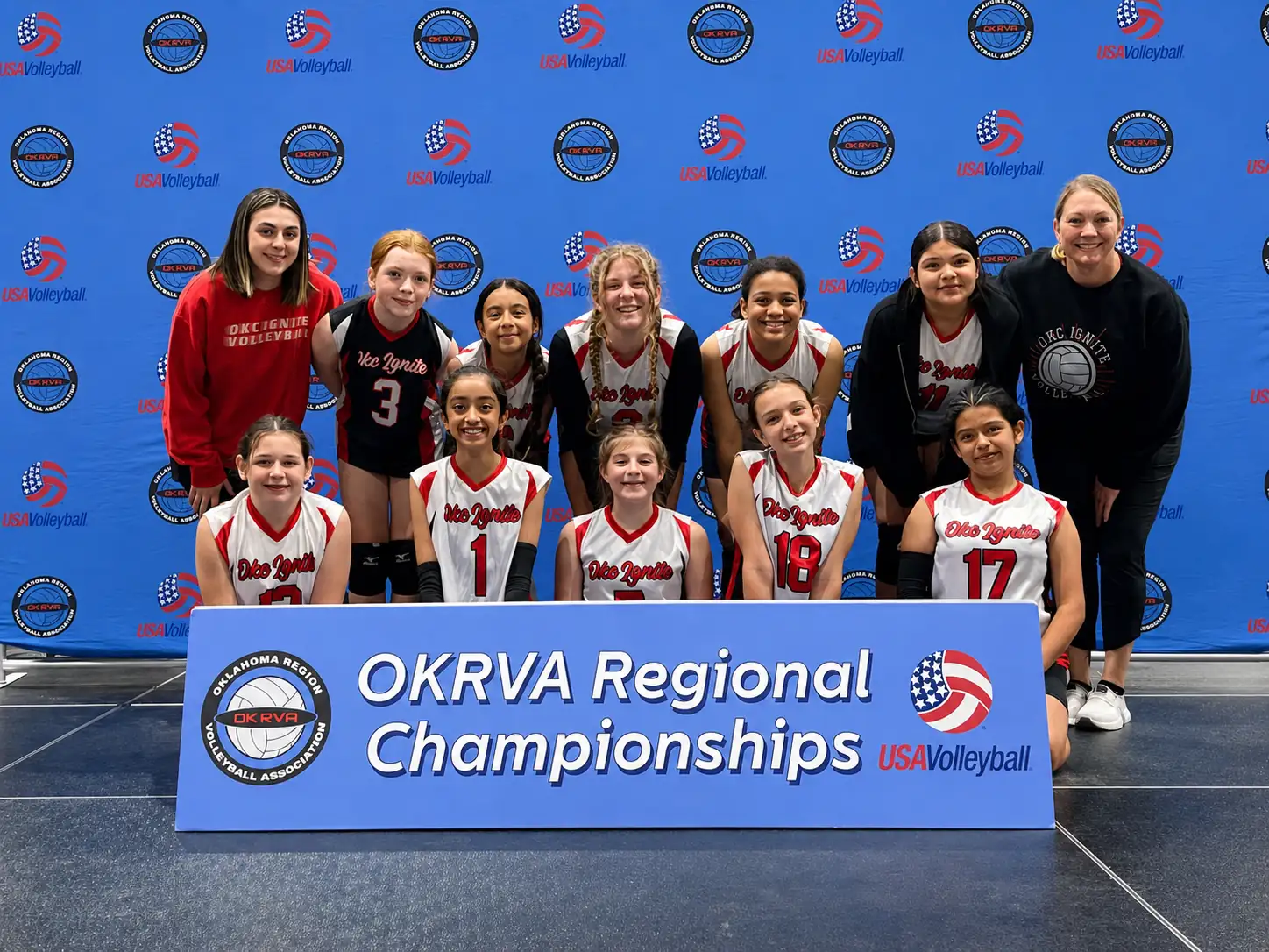 OKC Ignite team at USAV regional event